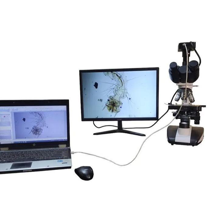 MIKROSKOP DIGITAL TRINOKULER C108 KAMERA 48MP 4K UNTUK PENGAMATAN BIOLOGI DAN BAKTERI DENGAN