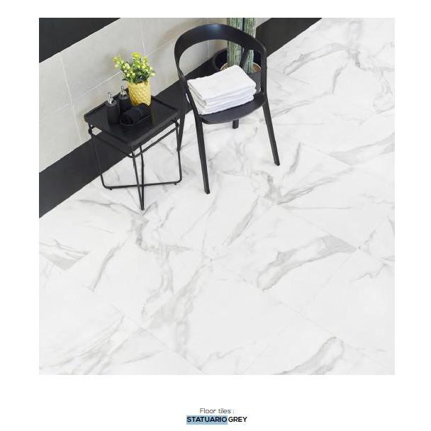 GRANITE TILE /GRANITE INFINITI 60X120 Statuario Grey glossy kw-a isi 2