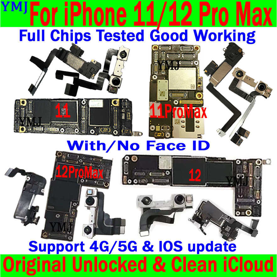 Clean Icloud Original Unlocked Mainboard For Iphone 11 / 12 Pro Max