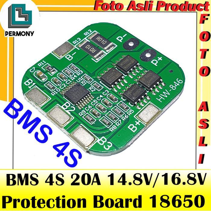 News BMS 20A 4S 14.8V / 16.8V 18650 Battery