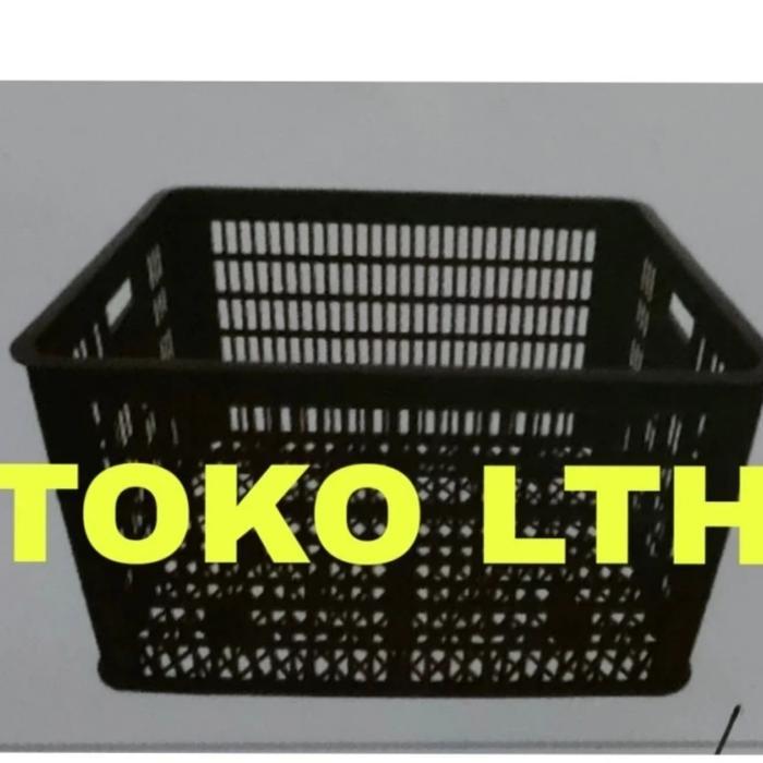 XXTOOL- Container Keranjang Industri Box Wadah Serbaguna Krat Lubang Hitam