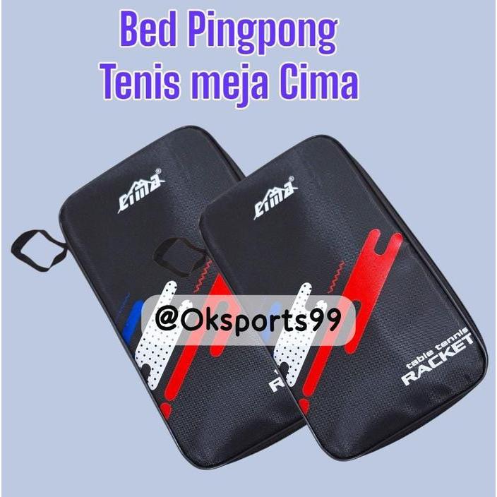 f9hqg- Bet Pingpong Bed Raket Tenis Meja Isi 2Pcs Dengan Tas Gratis Pegangan Kayu & Bad