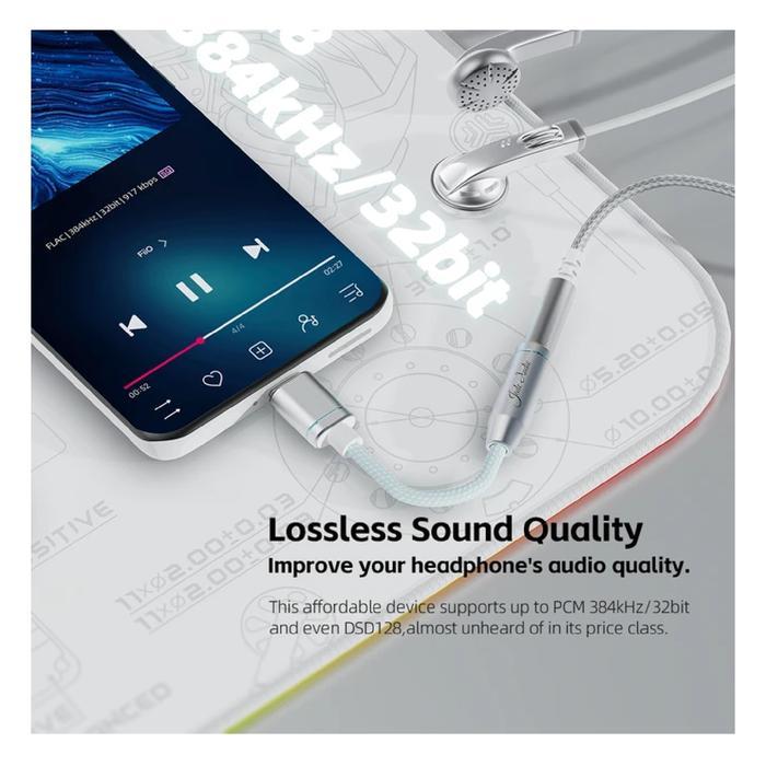 Fiio Jade Audio JA11 / JA-11 / JA 11 Dongle DAC and Headphone Amplifier USB Type C to 3.5mm / DAC
