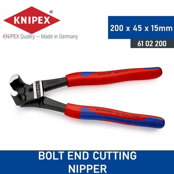Knipex Tang Potong 61 02 200 End Cutting Nipper High Lever Plier Knipex