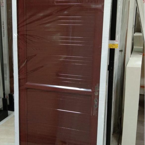 IDXXX- Platinum Alumix Pintu Alumunium Full Panel 70X200Cm Coklat/Kamar Mandi