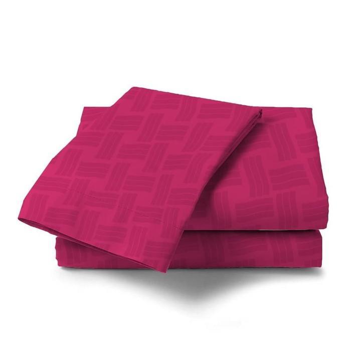 Sprei Aloha Polos Embos Dark pink 120x200