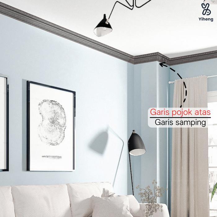 New- Wall Border List Border Foam 2.3M Border List Wallpaper Plafon Wallpaper Dinding List Dinding