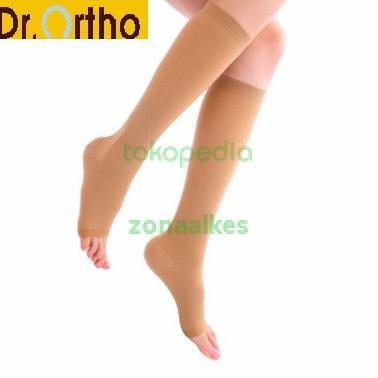 Stoking Kesehatan Dr Ortho Under Knee Stocking Open Toes A-8002