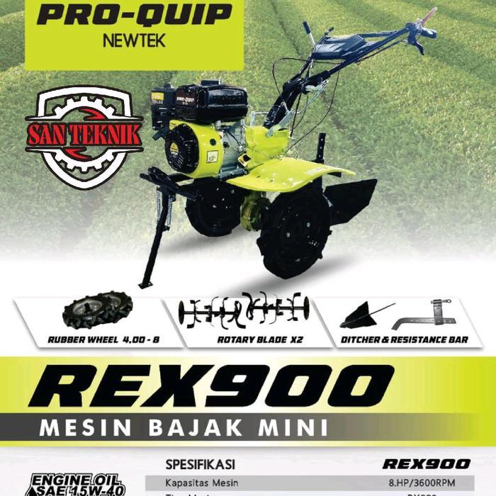 PROQUIP Mesin Traktor Mini Cultivator PROQUIP REX900 8HP / Traktor Bajak Sawah Basah Kering Pembajak