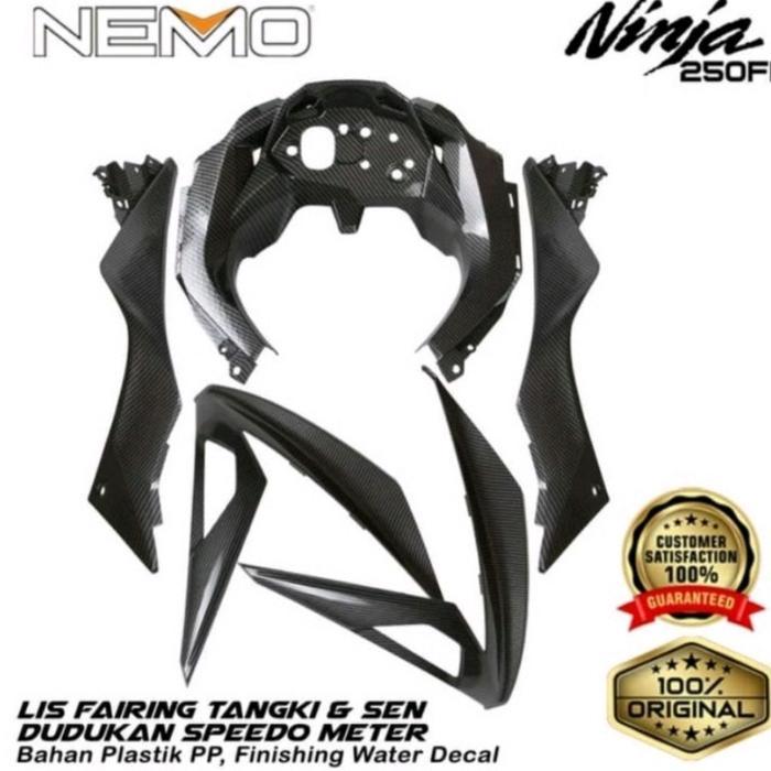 DASBOR FAIRING NINJA 250 FI OLD 2013-2017 CARBON COVER BODY SET