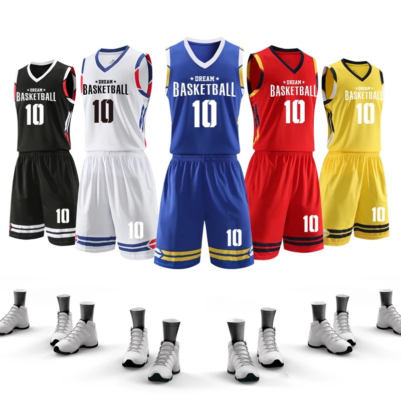 Men Basketball Jersey Custom Poylester Basketball Uniform Sets Professional Throwback Jersey
