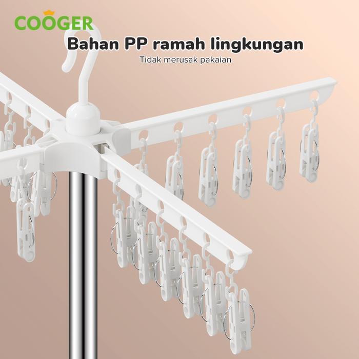 nnwk- Cooger Rak Jemuran 3 Susun Rak Jemuran Pakaian Bayi Rak Jemuran Bayi Rak Jemuran Kaos