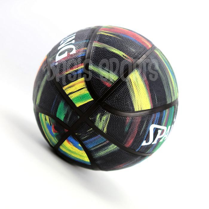 BOLA BASKET SPALDING MARBLE SERIES BASKETBALL BLACK SIZE 7