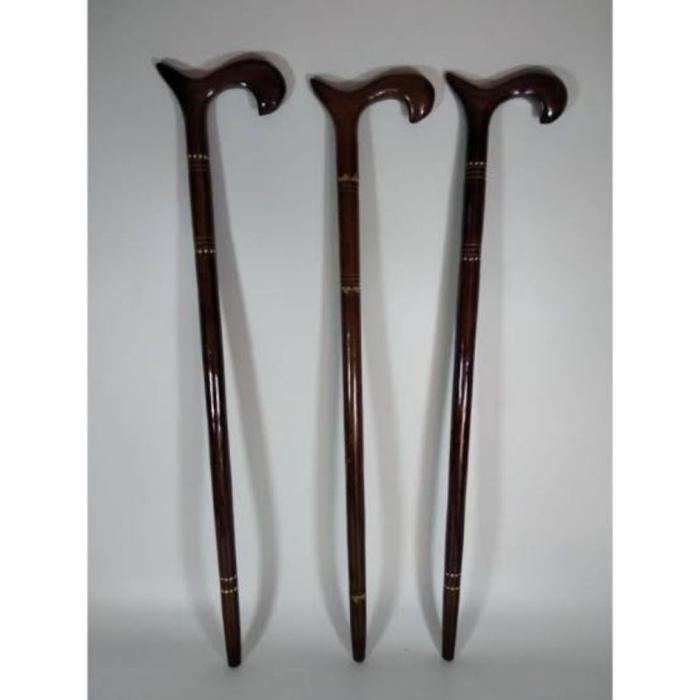 Tongkat Kayu Jati Unik Kokoh / Alat Bantu Jalan / Tongkat Orang Tua