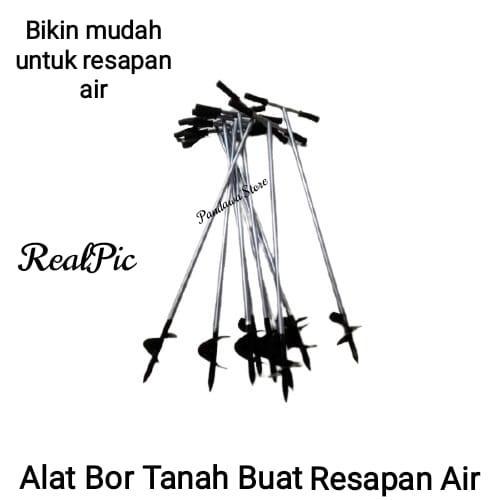 BERKUALITAS Termurah Bor Biopori / Alat Bor Tanah Manual Untuk resapan air / Alat