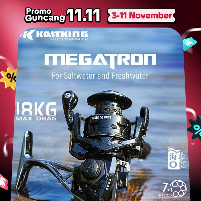 pscgz5- [Official] Kastking Megatron Reel Pancing Spinning Fishing Reels Gulungan Pancing