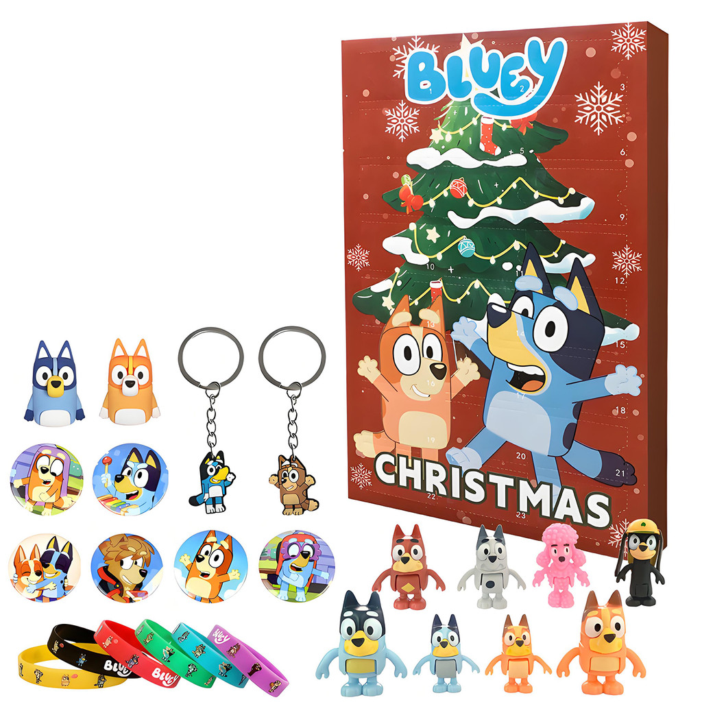 Advent Calendar Anime Figure El Dolls Badge Keychain Children Holiday Christmas Countdown Calendar