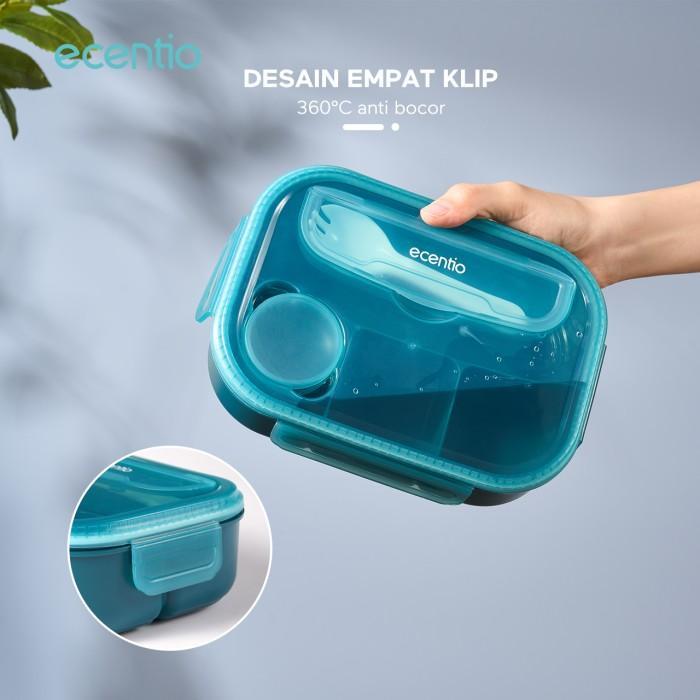 ecentio 1200ml500ml antispill lunch box spoon lunch box sauce box BPA FREE