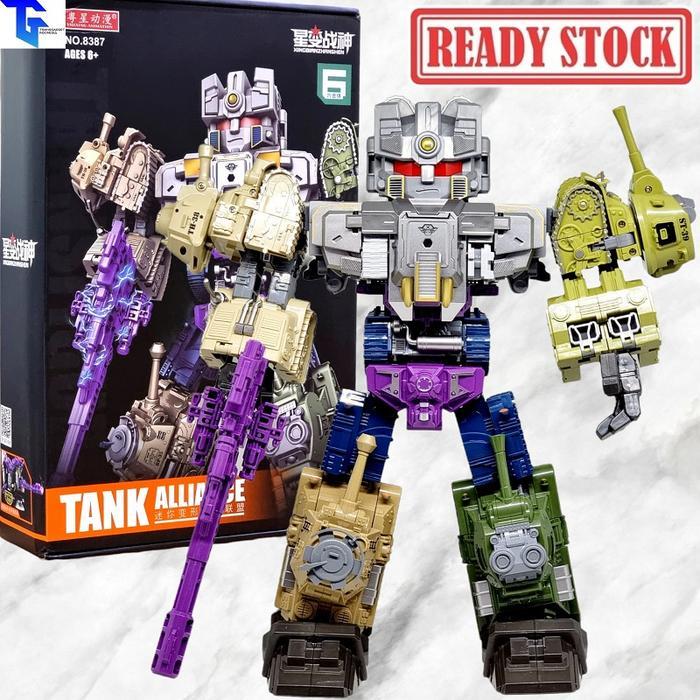 XingBianZhanShen Tank Alliance 8387 Transformers Bruticus Combiner Set