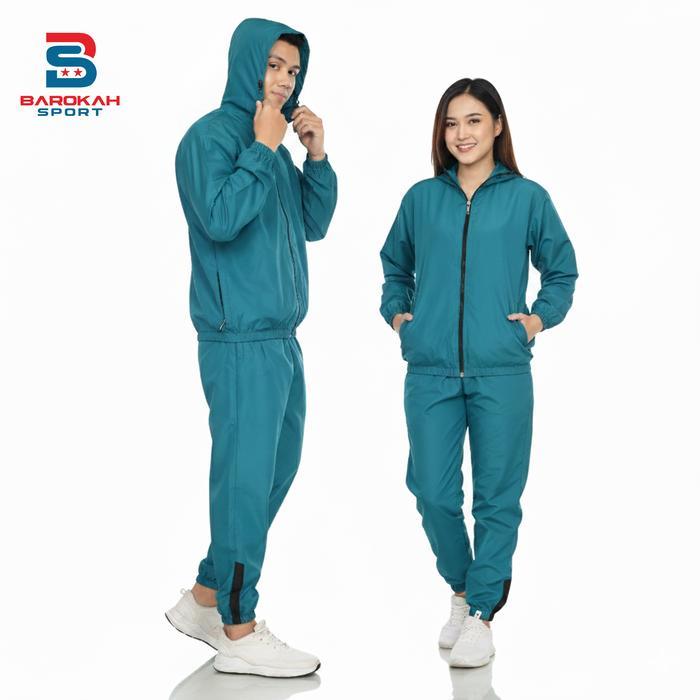 Promo Oneset Jaket Celana Olahraga Parasut Jaket Sauna Suit Running Setelan Olahraga Parasut Jogging