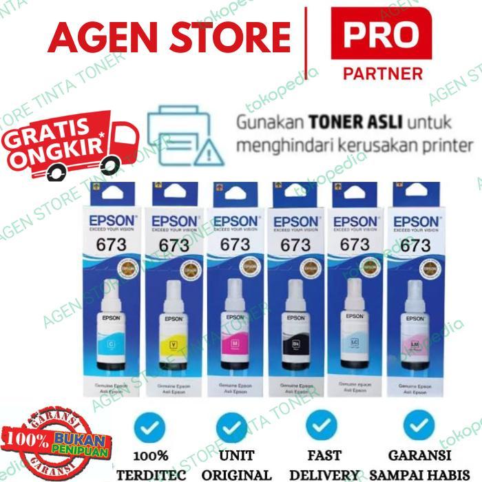 Tinta epson 673 original varian L800 L805