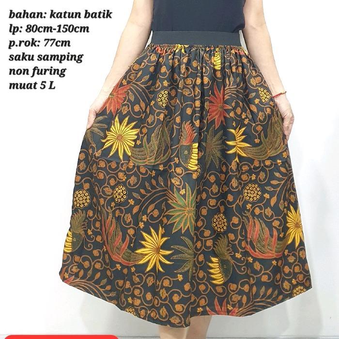 Promo Rok Karet Batik Super Jumbo 7/8 Rok Batik Jumbo Tania Original
