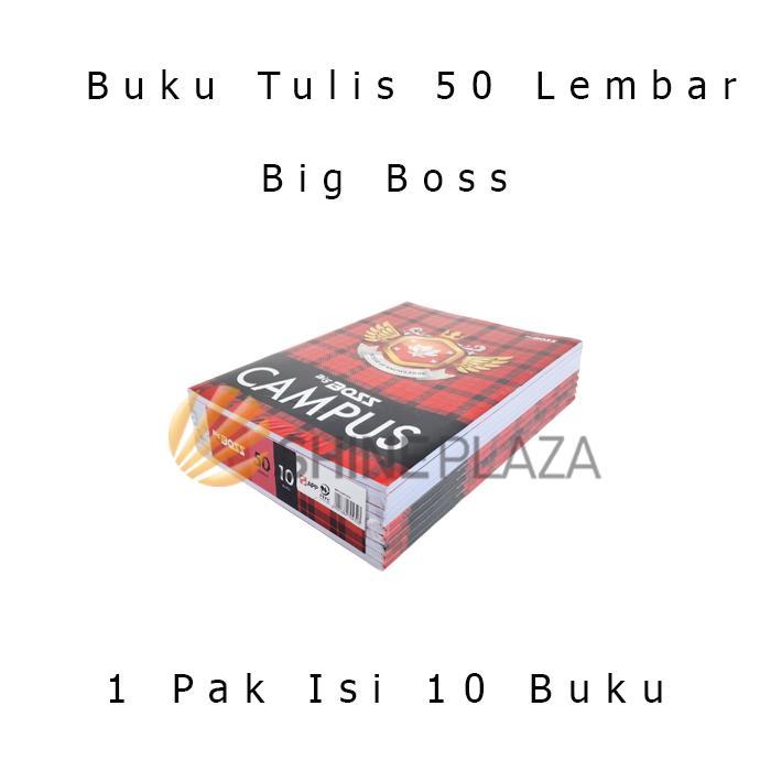 [PACK] Buku Tulis Big Boss 50 Lembar 1 Pak Isi 10 Buku BigBoss