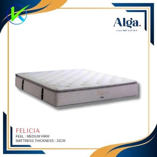 Kasur Alga Spring Bed Felicia T.32Cm Ukuran 200X200 - Hanya Kasur