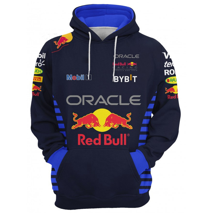 Red Bull Hoodie Fashion 3D Printing Cycling Men's Hoodie Outdoor Sports Red Bull Racing Hoodie Red