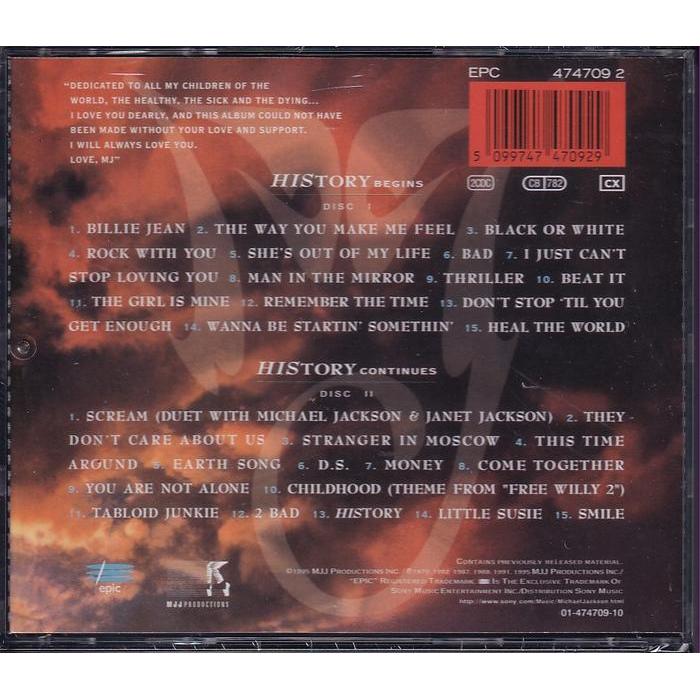 Cd Michael Jackson - History Past, Present And Future Book I Original