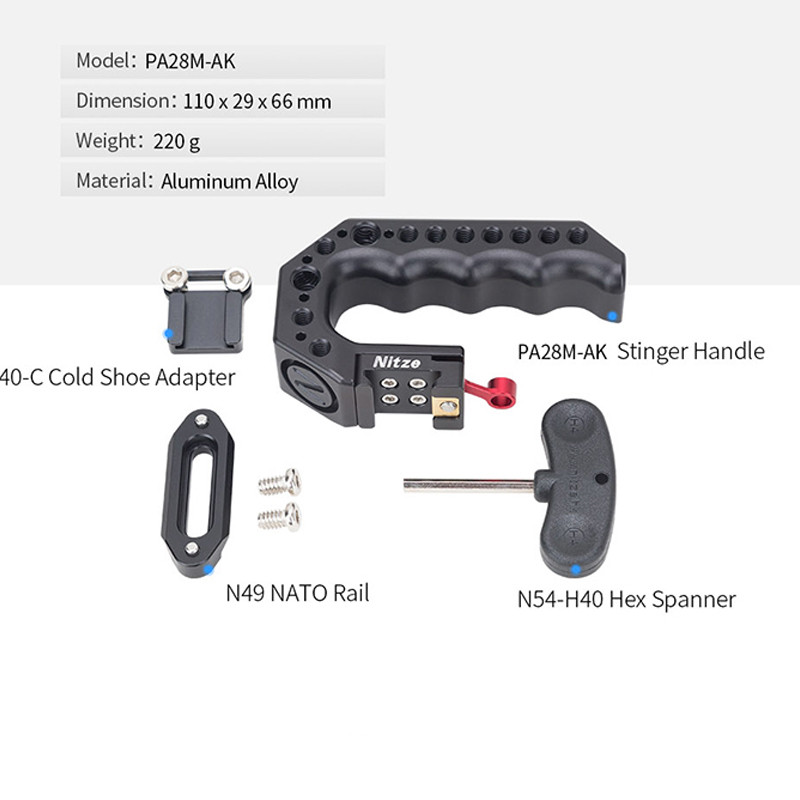 Nitze Stinger Quick Release Top Handle With Qr Nato Clamp And Nato