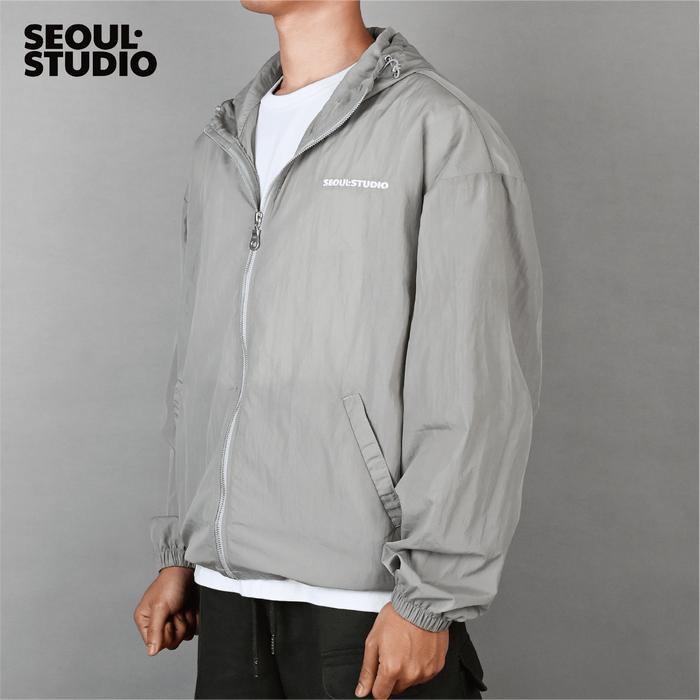 Eiger - [SEOULSTUDIO] Wind Jaket Parasut Hoodie Oversized Big Pria Cowok Cewek Jacket Casual Zipper