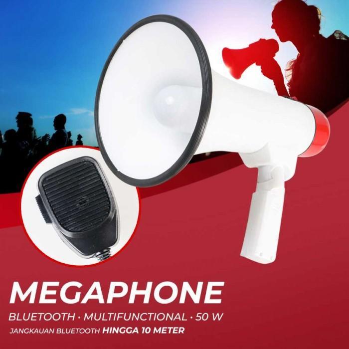 Megaphone Pengeras Suara Toak Bluetooth Voice Recorder Microphone