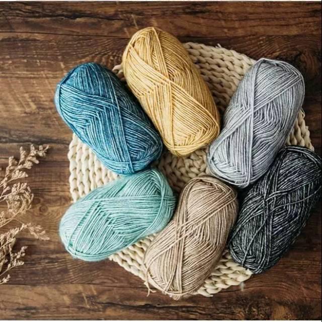 News Benang rajut katun semprot wol /benang rajut stonewashed SW1