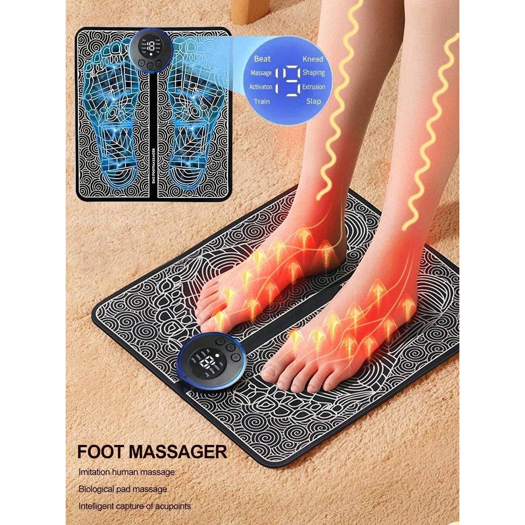 Ems Foot Massager Rechargeable Massage Pad Foot Relaxation Pad Electric Foot Massage Tools Promote