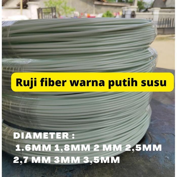 Jeruji fiber putih susu 1.6mm 1,8mm 2mm 2,5mm 2,7mm 3mm 3,5mm jual perkilo Ruji kandang burung