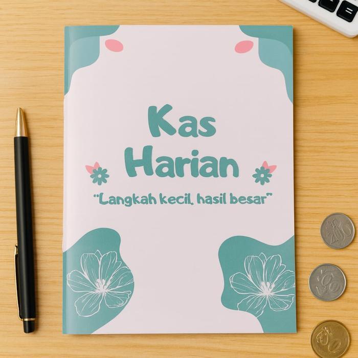 Buku Catatan Kas Harian A5 Pencatatan Keuangan Usaha Toko Murah