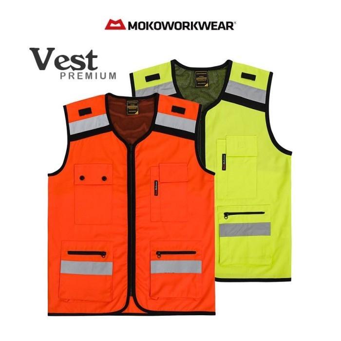 ORIGINAL MOKOWORKWEAR - Vest Safety Rompi Safety K3 Proyek READY STOCK
