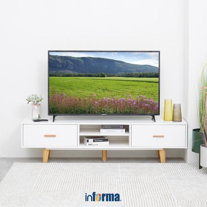 Informa Kimmy Rak Tv - Putih Meja Tv Bufet Tv Kabinet Minimalis Meja Panjang Tv