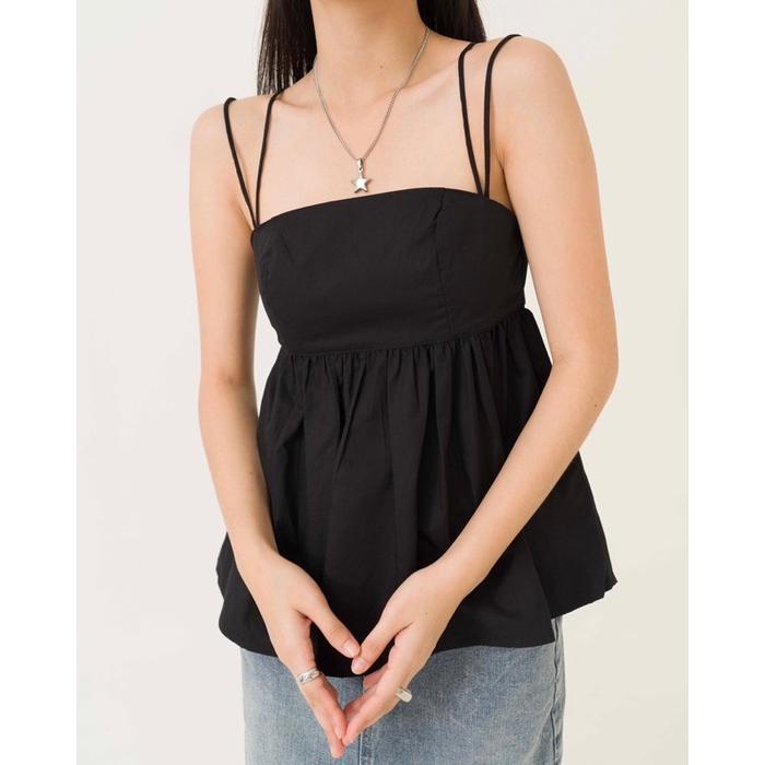 EASE - Aubree Top Babydoll Casual Tank Top Baju Wanita Casual Tank Top Katun Panjang Atasan Cantik
