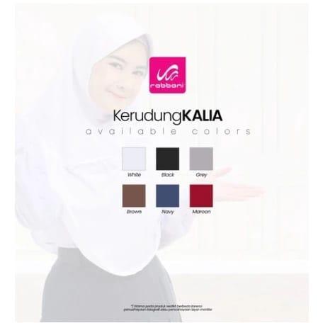 New- Kerudung Rabbani Instan KALIA dengan Pita Serut Depan, Bahan Kaos PE