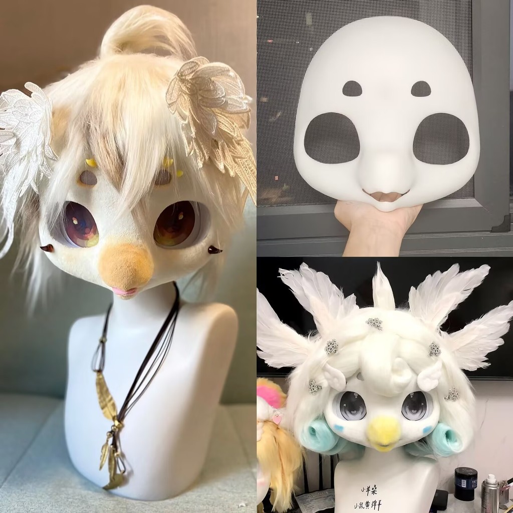 Kigurumi Base Headbase Mask Fursuit Resin Kig D Animal Skull Furuit Costume Diy Accessories