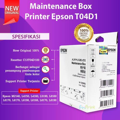 Maintenance Box Epson T04D1 Busa Printer M1140 M2140 M3170 L14150