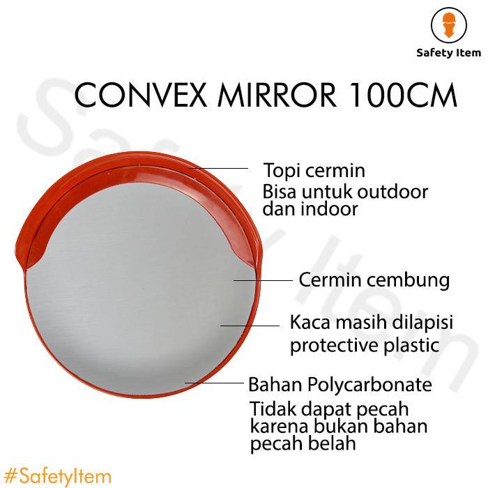 liqo- Convex Mirror 100Cm / Safety Convex Mirror Outdoor 100 Cm / Cermin Cembung