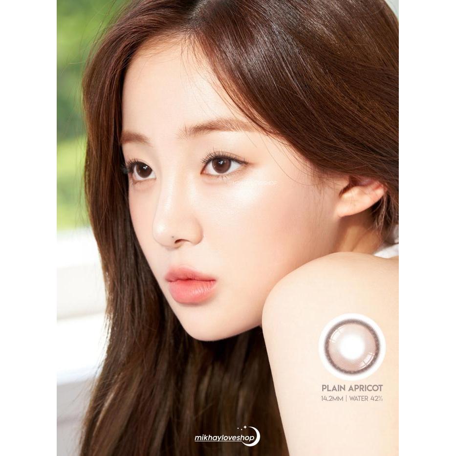 bz61- Mikhayloveshop Softlens Oddis Plain Apricot (Peach Brown)