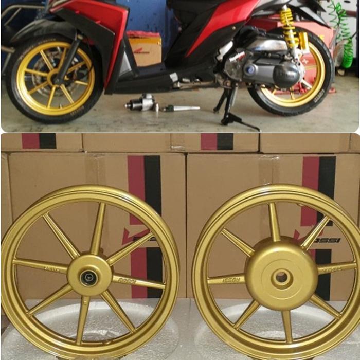 Ready oke] VELG PELEK RACING TAPAK LEBAR VRossi COMET VENUS Model RCB Untuk MIO M3 FINO 125 SOUL GT