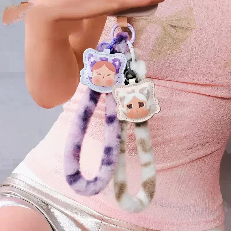 Pop Mart Crybaby Wild But Cutie Mobile Phone Lanyard Blind Box Guess Bag Anime Figure Ornament