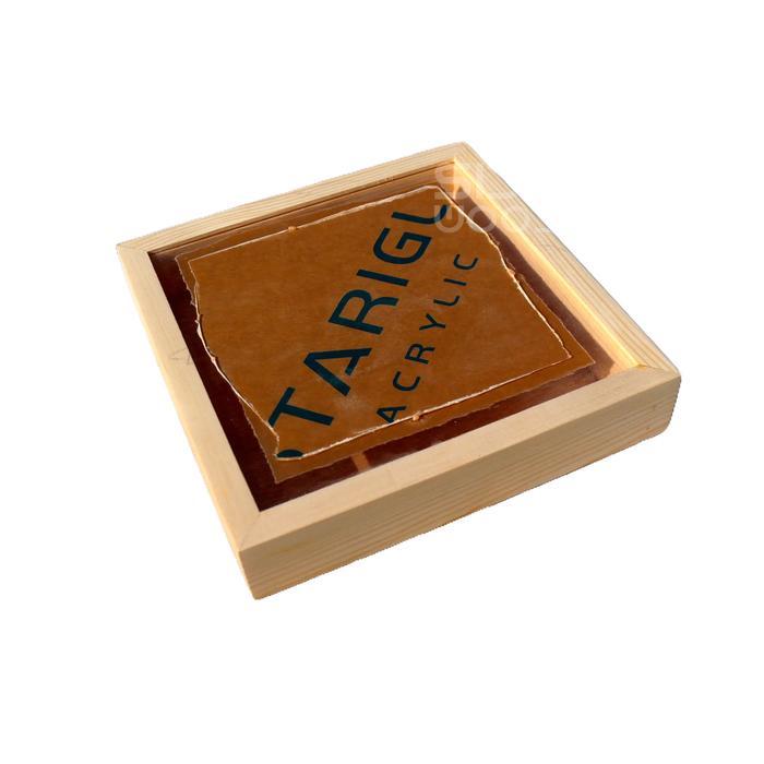 kemgraf- Sidswood [3D20] Bingkai 3D Kayu Akrilik 20X20 Cm Bingkai Kayu Untuk Mahar Bingkai 3D