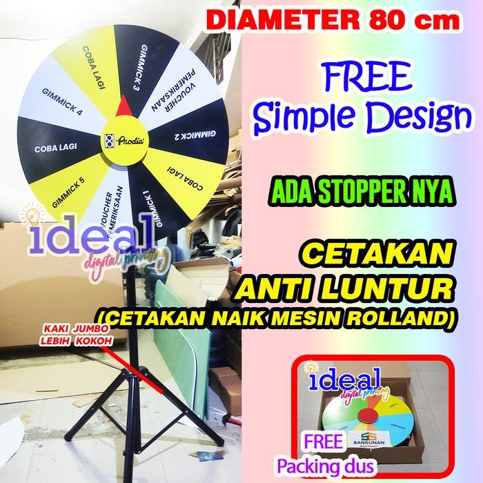RODA UNDIAN 80 CM /WHEEL OF FORTUNE /ROULETTE /LUCKY SPIN/SPIN TO WIN KODE 139