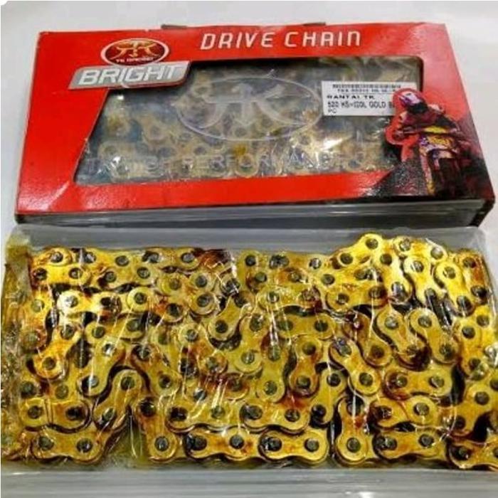 Rantai Tk Racing Gold Kuning Emas 520H 520 130L 520-130L 520Hs 130